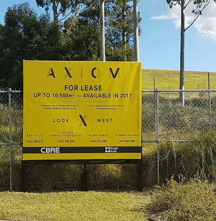 Commercial property for lease advertisement