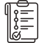 Minimalist checklist illustration